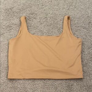 Women's Beige/Tan Cropped Tank Top